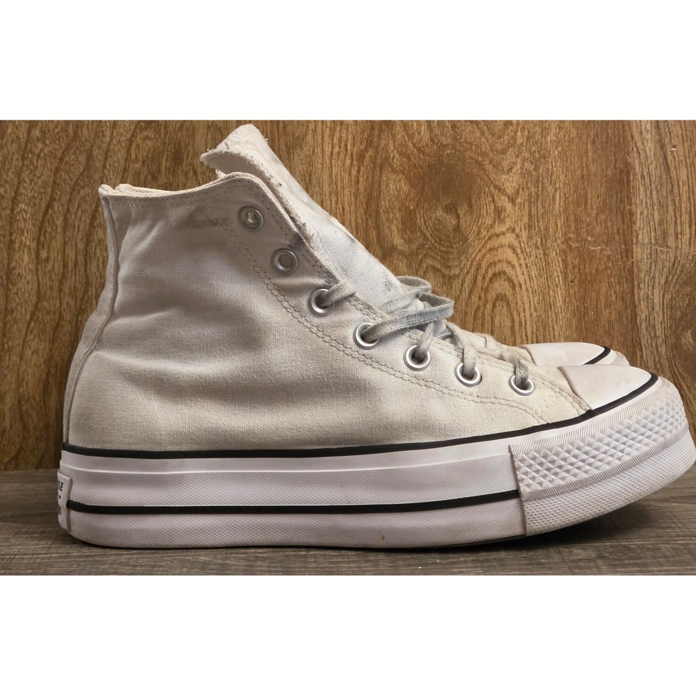 Converse Allstar High Top Platform Shoes Sneakers Womens Size 8.5 White